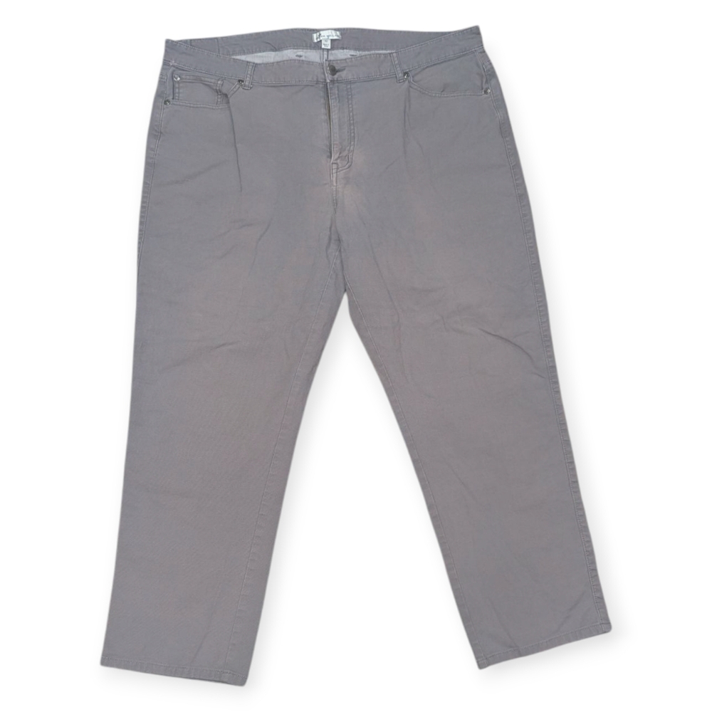 Peter Millar Men’s Classic Fit Khaki Canvas Pants Grey Size 42x29 Office Attire